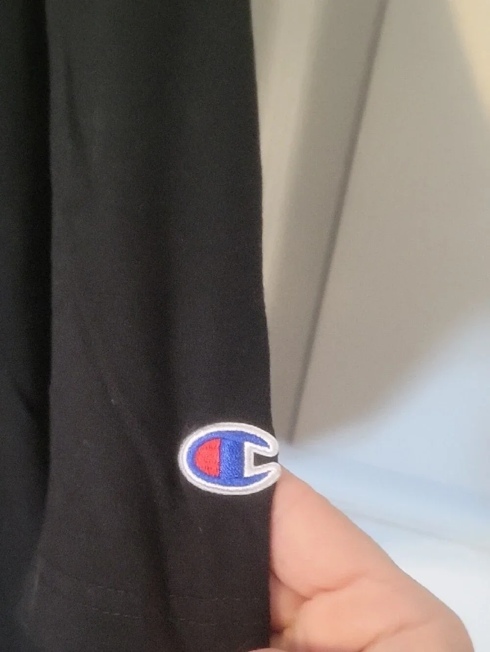 Champion Black T‑Shirt with White Arched Logo - Picture 3 of 5
